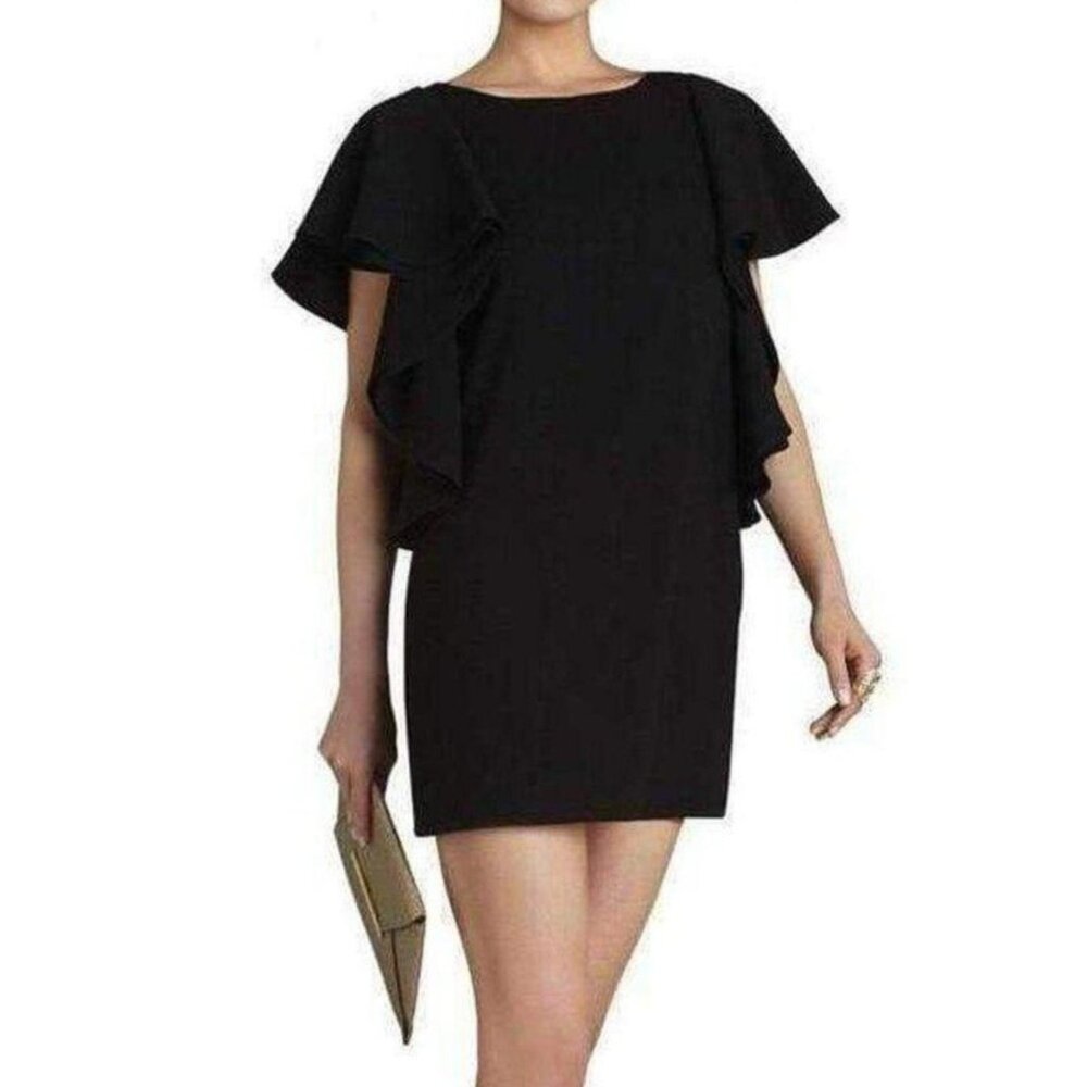 BCBGMAXAZRIA Black Cocktail Dress | Size S/M